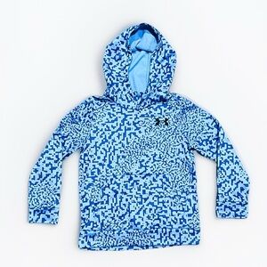 Under Armour Youth Blue Graphic Hoodie Kids Small